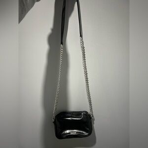 Rebecca Minkoff Black Leather Chain Strap Bag